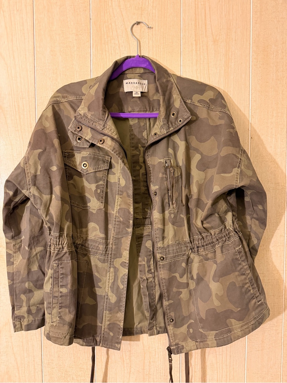 Marrakech Camo Utility Jacket - Olive & Khaki
